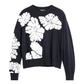 Maglione A Girocollo Donna Desigual Collaborazione M. C. Lacroix, Motivo a foglie, Fit loose, Maglia fine, Poliestere riciclato Bubbles 26WWJF09