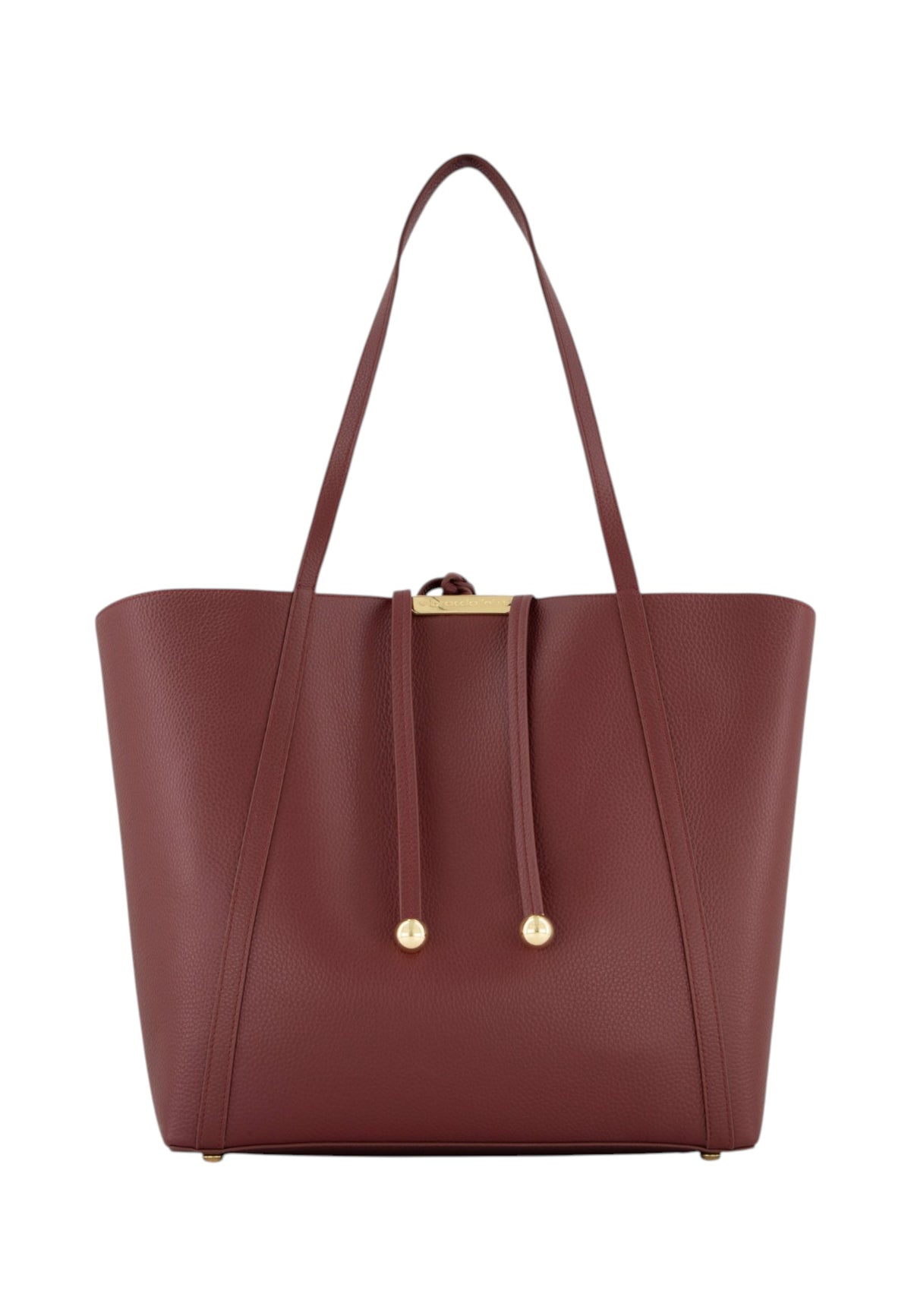 Borsa A Spalla Donna Braccialini Reversibile, Manico doppio, Chiusura con coulisse, Design reversibile con interno a pois, Dimensioni: 45 x 11 x 30 Cm Double B19323PP