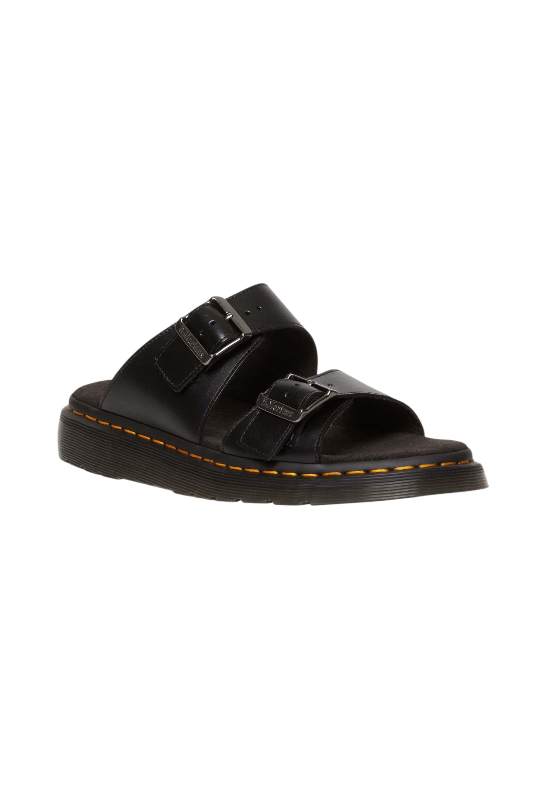 Ciabatte  Uomo Dr. Martens A Doppia Fascia Josef Black Analine 31570