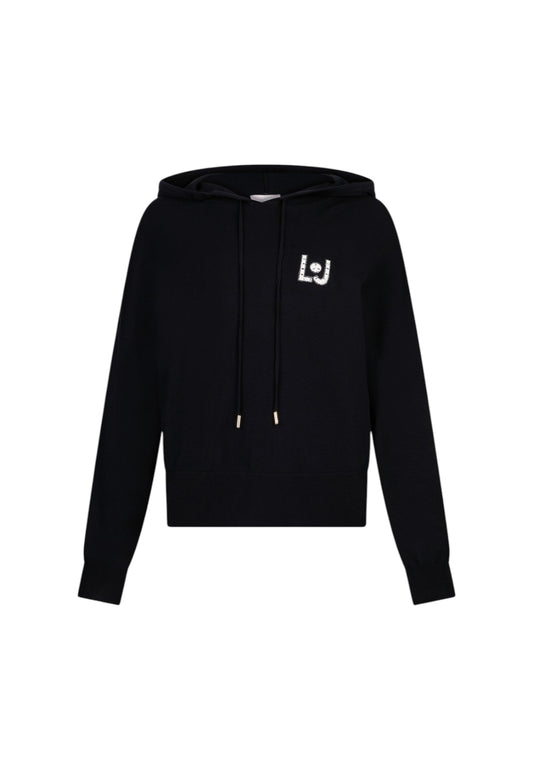 Felpa Con Cappuccio Donna Liu Jo In Maglia LJ Heart TF5216MS63L