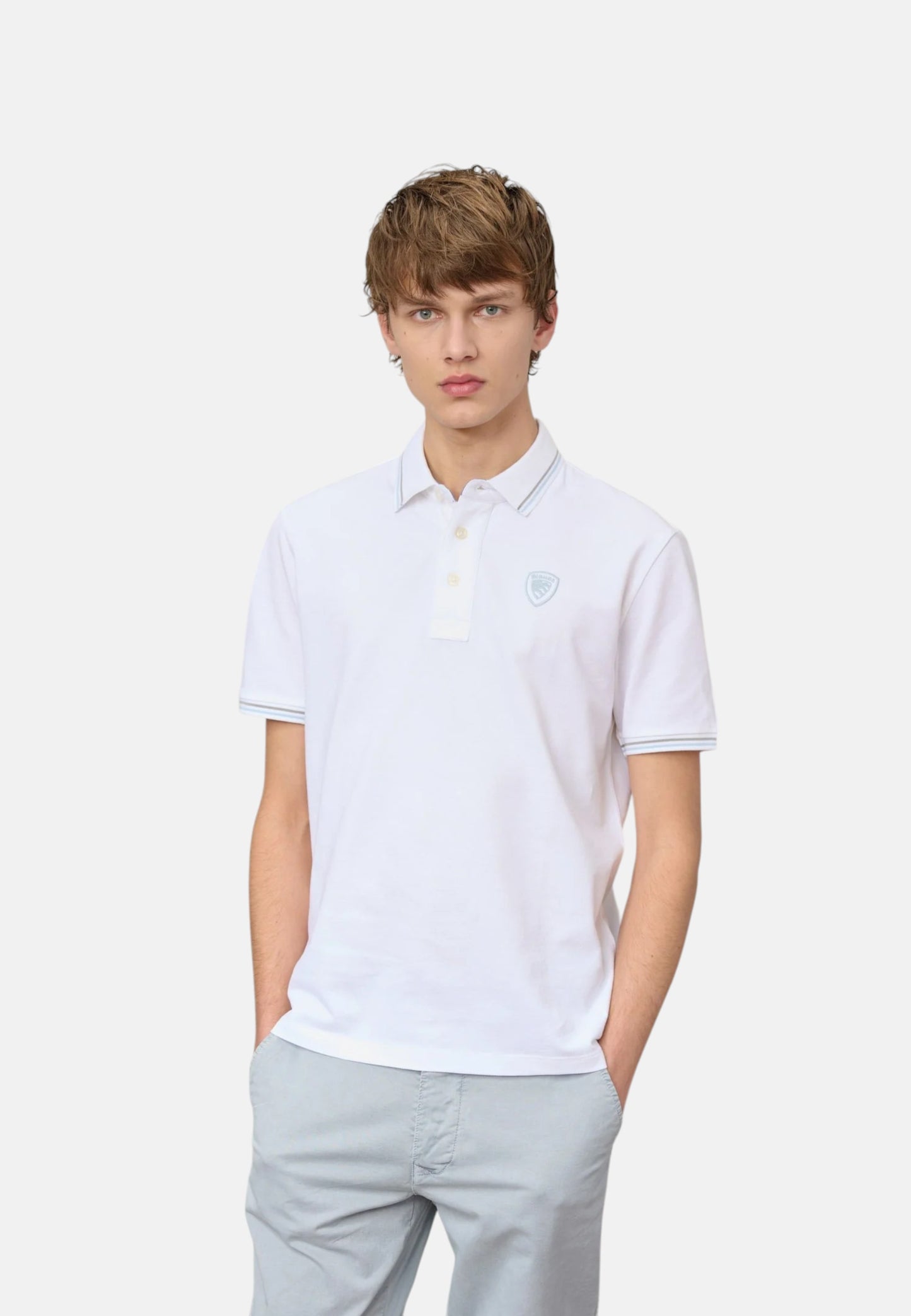 Polo Manica Corta Uomo Blauer  Agassiz 26SBLUT02293