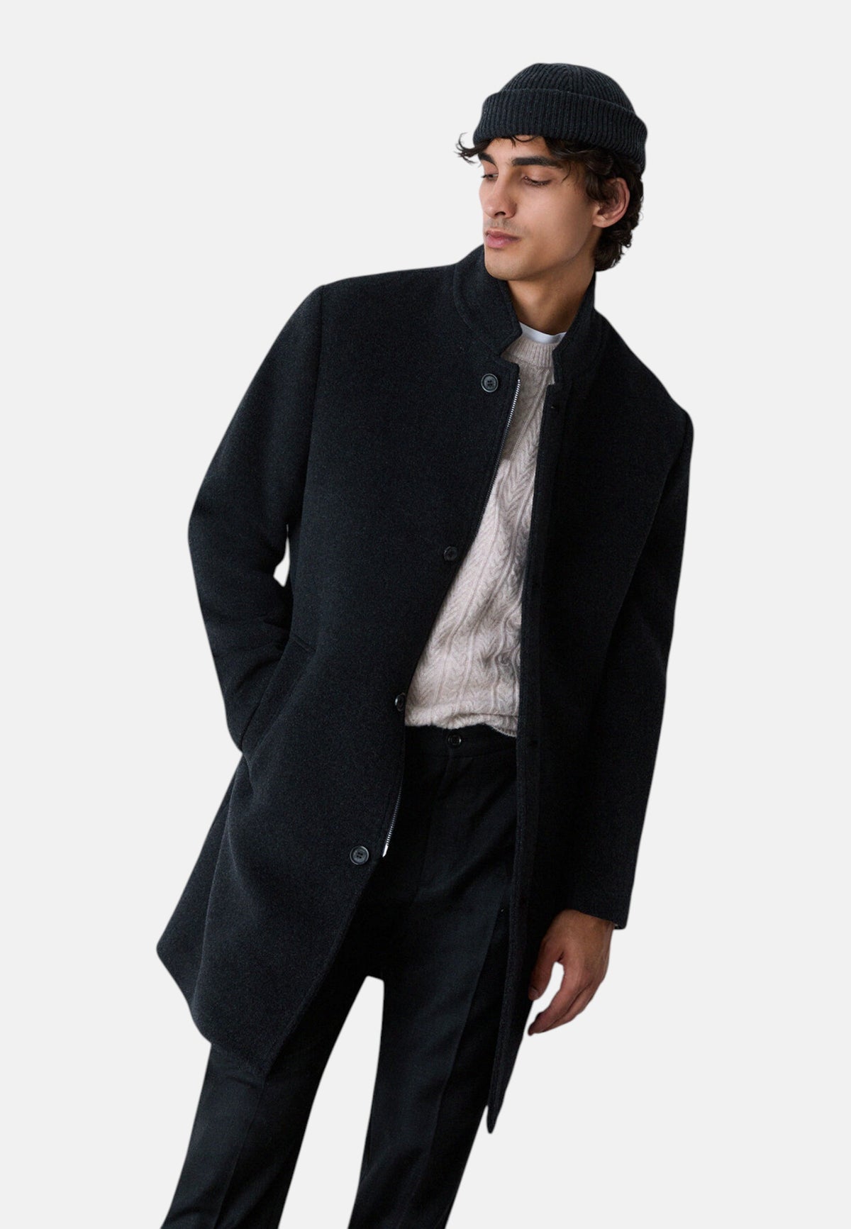 Cappotto  Uomo Liu Jo Monopetto Lana E Cashmere  QF6151T217A