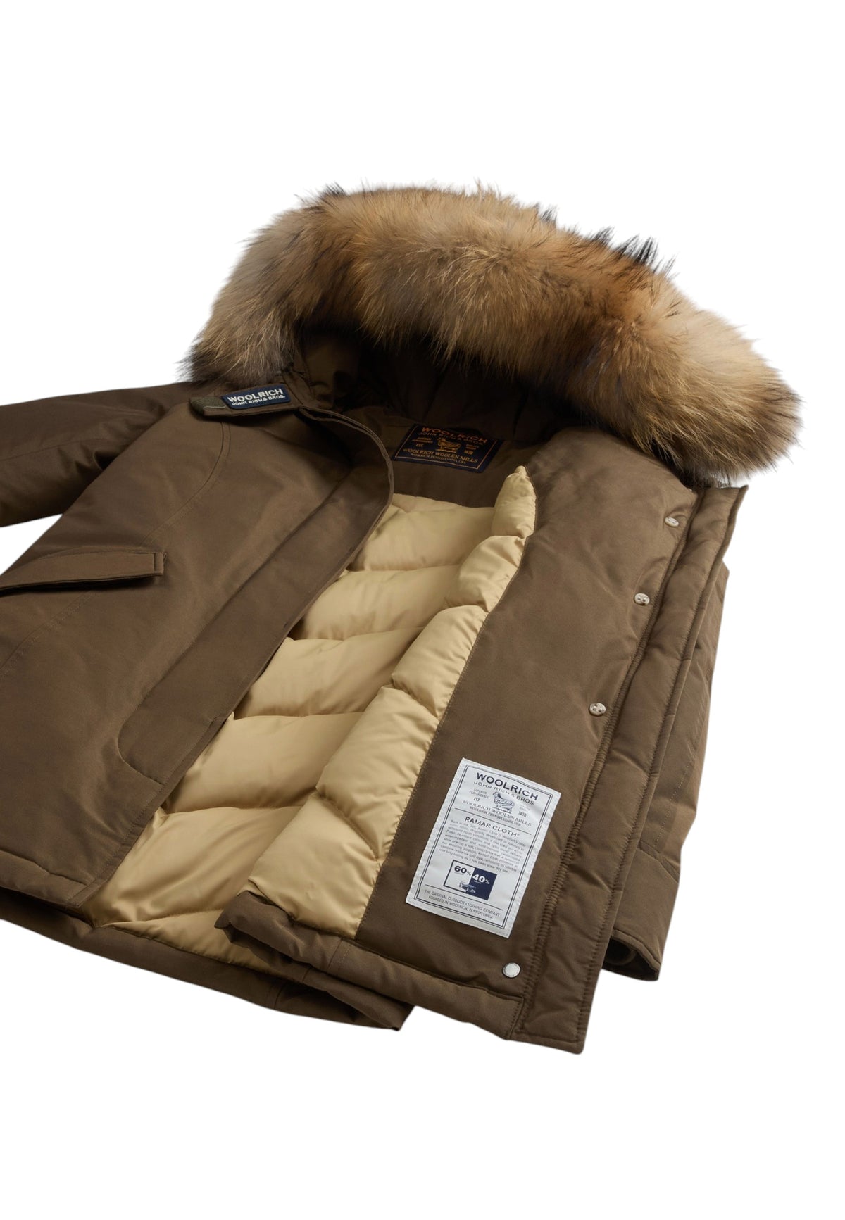 Parka Invernale Donna Woolrich Regular Fit, Struttura 3 In 1, Giacca Interna Removibile, Imbottito In Piuma, Tessuto Idrorepellente, Resistente Al Vento, Cappuccio, Coulisse In Vita, Chiusura Con Zip E Bottoni Authentic 3 In 1 CFWWOU1105FBUT0001