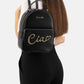 Zaino  Donna Braccialini Zaino compatto, Singolo con tracolle regolabili, Chiusura con zip, Due tasche interne, una con zip e una aperta, Accessorio Ciao in metallo, Dimensioni: 23 x 12 x 30 Cm Ciao B19343PP