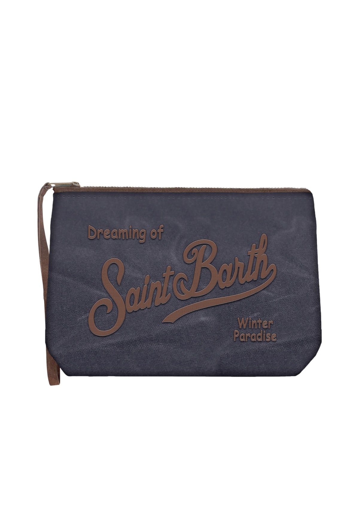 Pochette  Unisex Mc2 Saint Barth Chiusura Con Zip, Laccetto Laterale, Il Logo Saint Barth Sul Davanti Aline Wax ALI0058