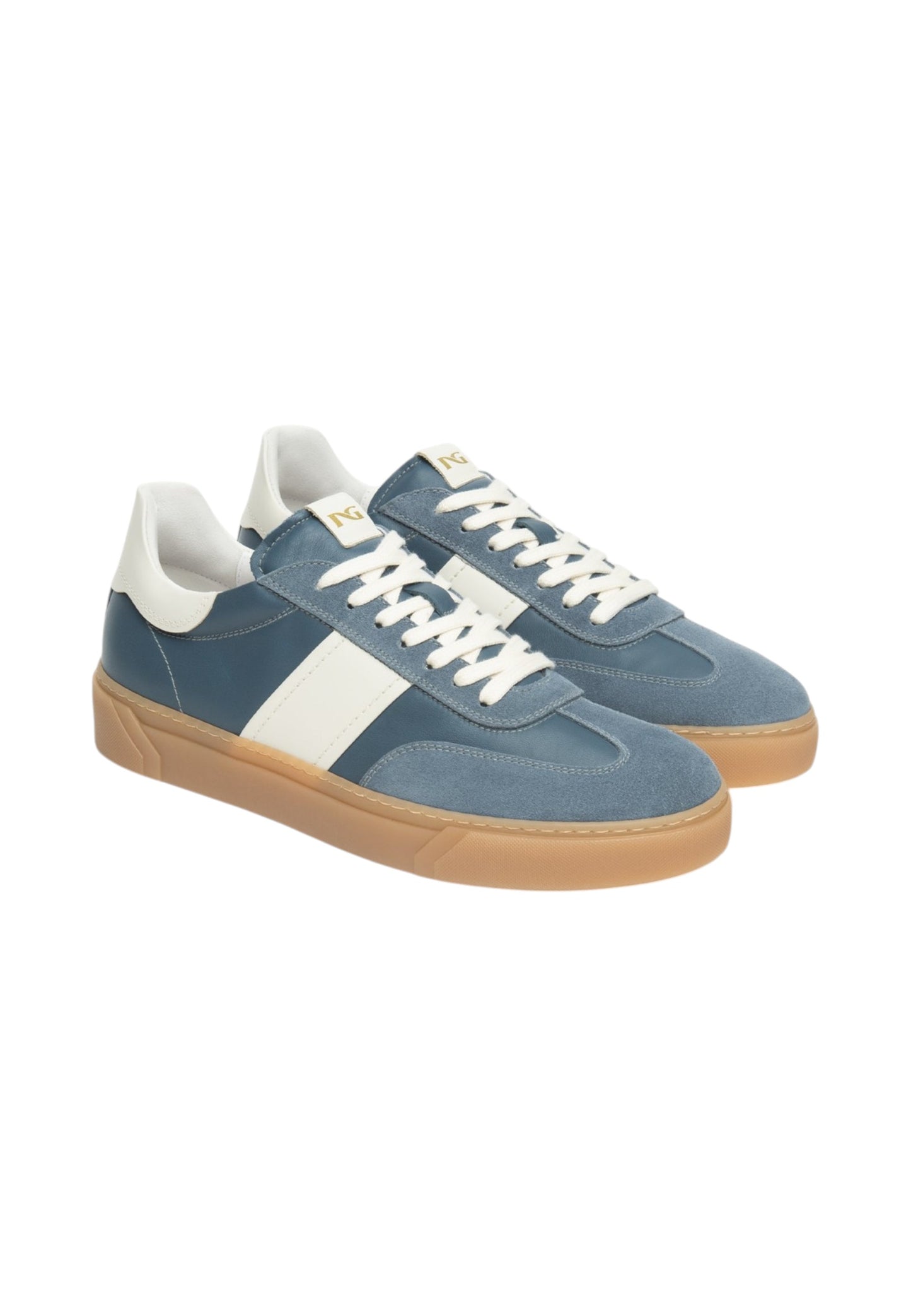 Sneakers Basse Uomo Nero Giardini In Pelle E Camoscio  E601140U