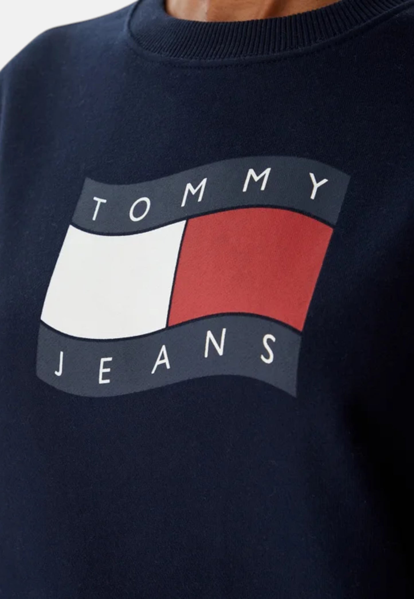 Felpa A Girocollo Donna Tommy Jeans  Tjw Bxy Wavy Flag C DW0DW22742