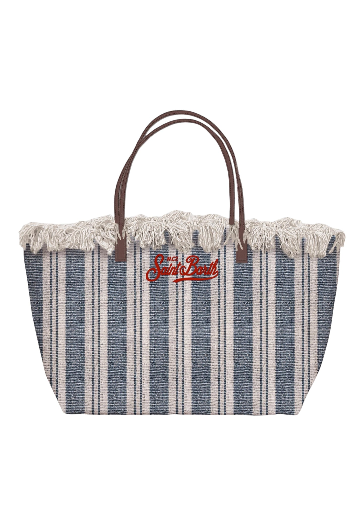 Borsa A Spalla Donna Mc2 Saint Barth Double Stripes V City Bag Mid Fringe CBMF001