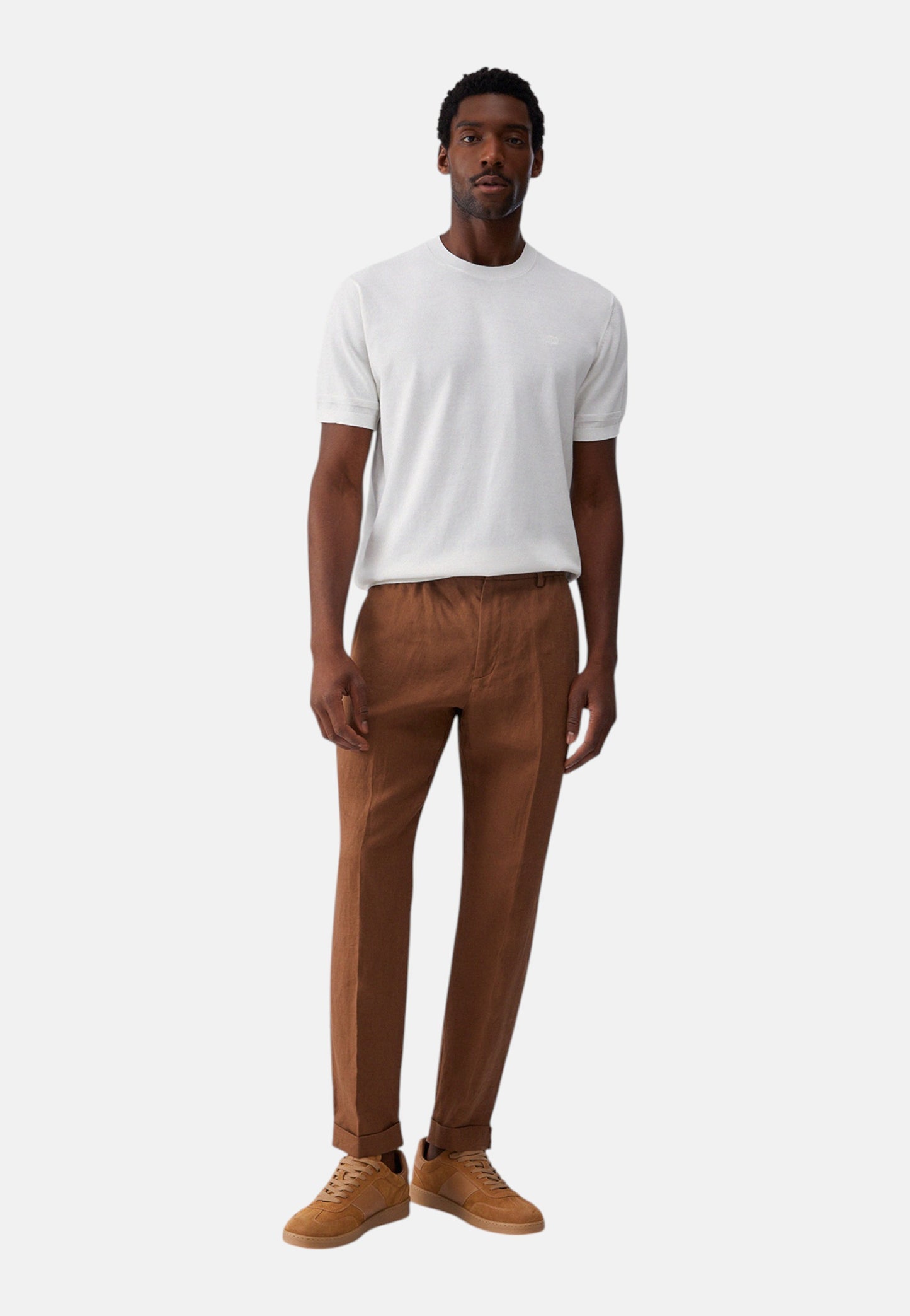 Pantaloni  Uomo Liu Jo Jogger In Lino  QA6095T4346