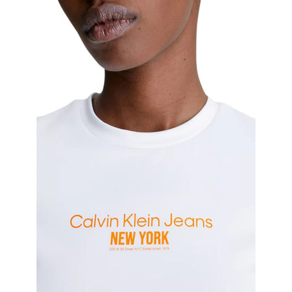 T-Shirt Manica Corta Donna Calvin klein Jeans Crop Underwire Seaming Bustier J20J221483