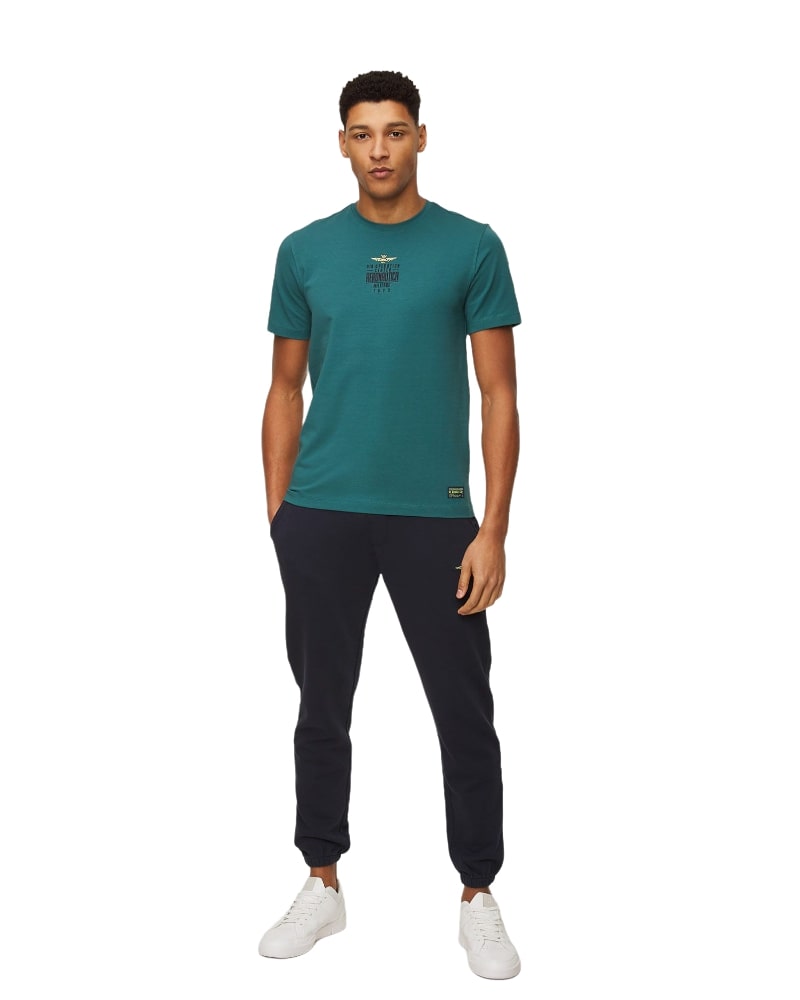 T-Shirt Manica Corta Uomo Aeronautica Militare Con Logo Ricamato  221TS1931J469
