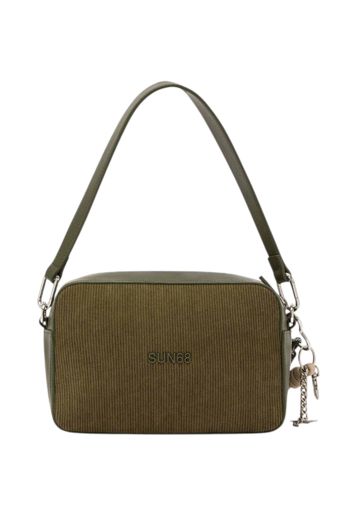 Borsa A Tracolla Donna Sun68 Camera Bag Velluto A Coste, Tracolla Regolabile, Tasca Frontale Con Zip, Chiusura Con Zip, Logo Frontale Corduroy Y46218