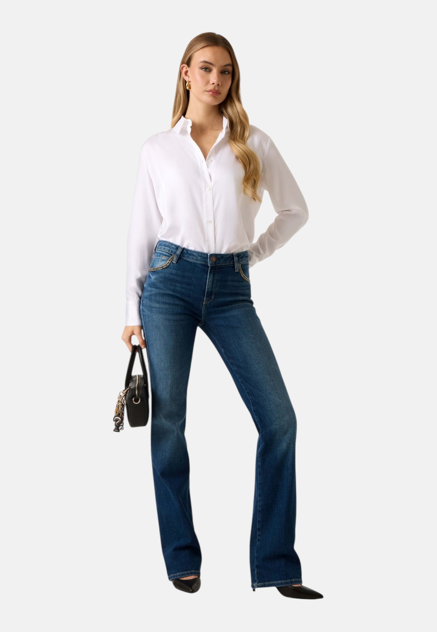 Jeans Straight Leg Donna Guess  Sexy W6RA15D6883