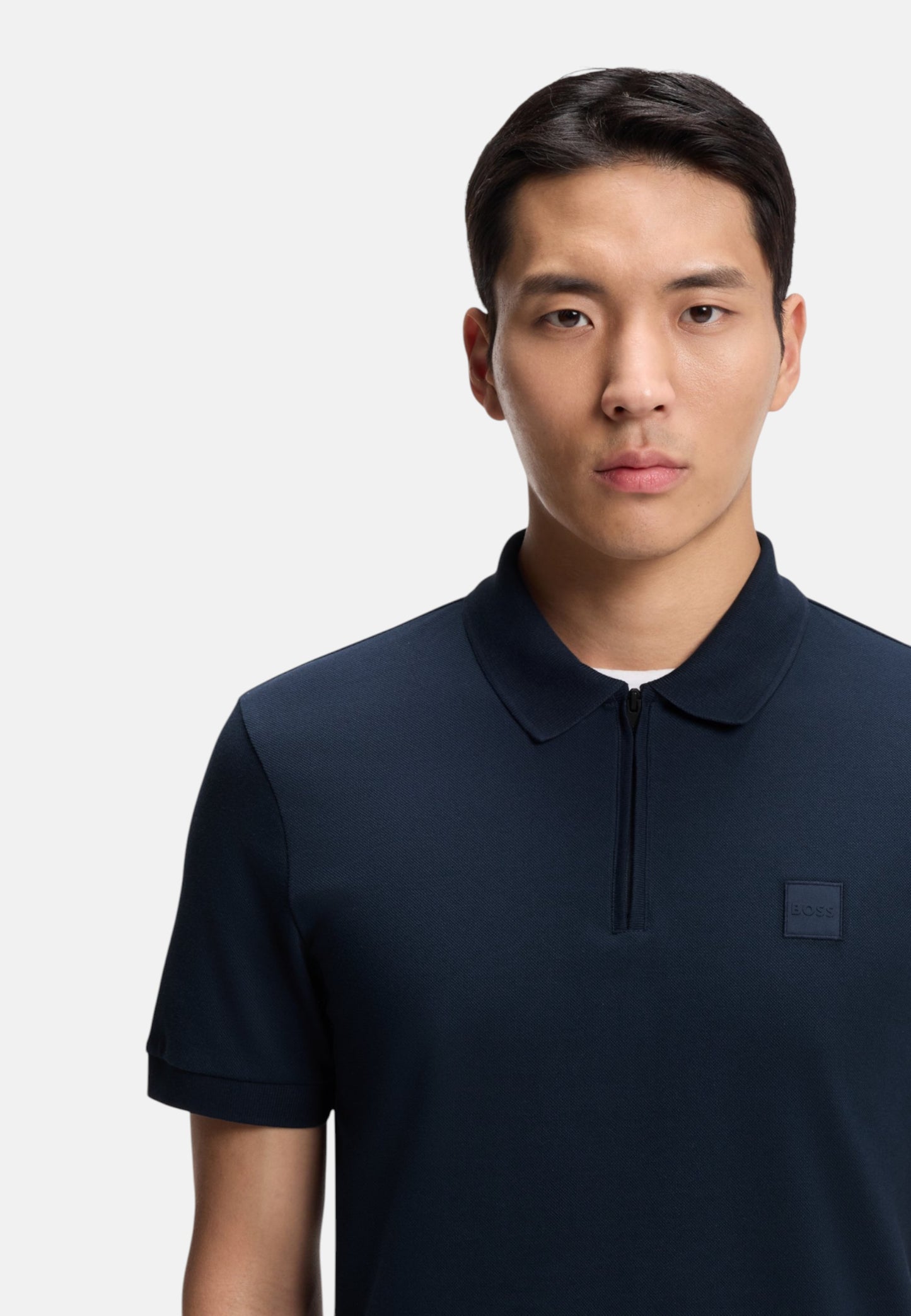 Polo Manica Corta Uomo Boss Con Zip  50537507