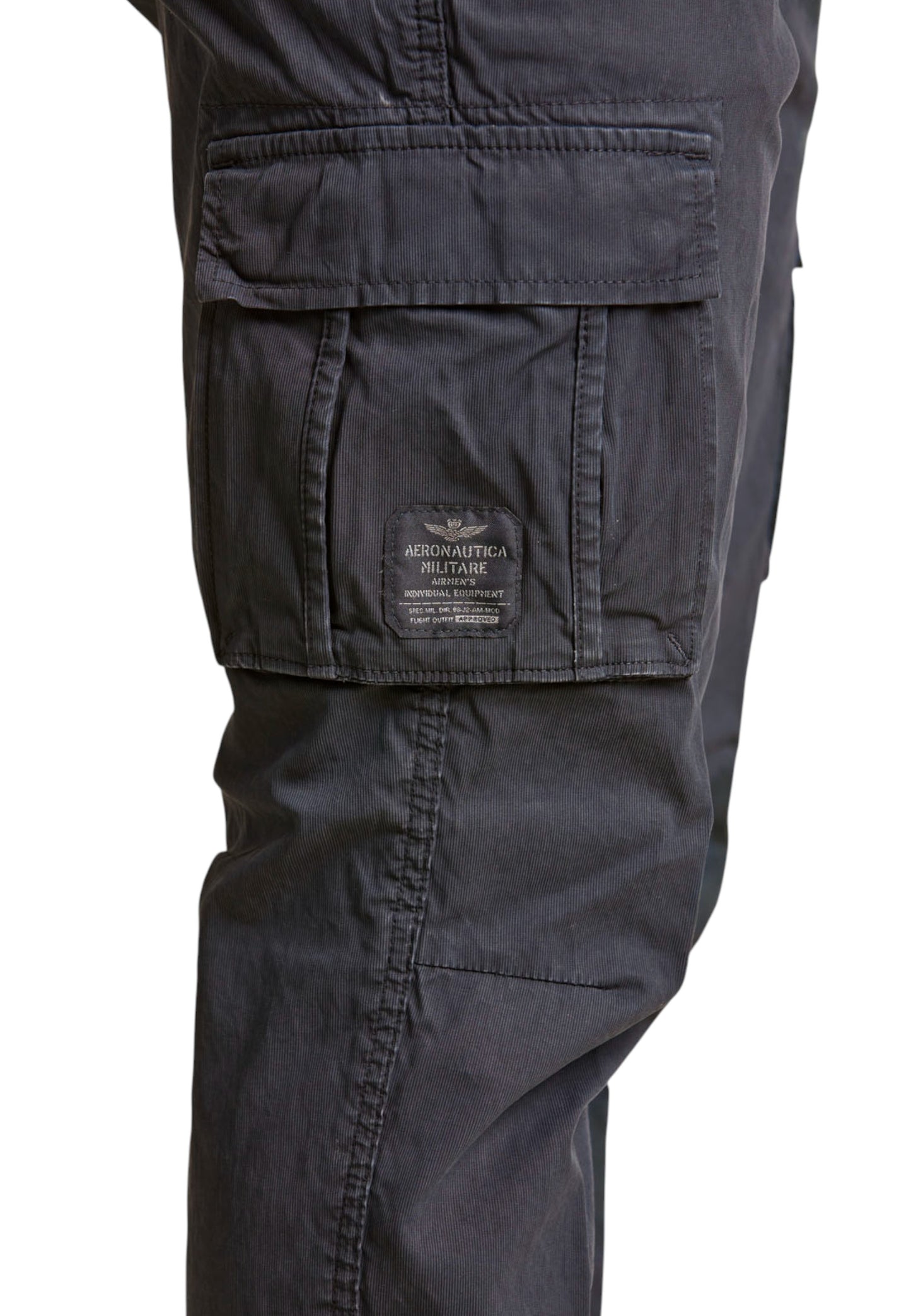 Pantaloni Cargo Uomo Aeronautica Militare In Gabardina Stretch  252PA1329UCT02443
