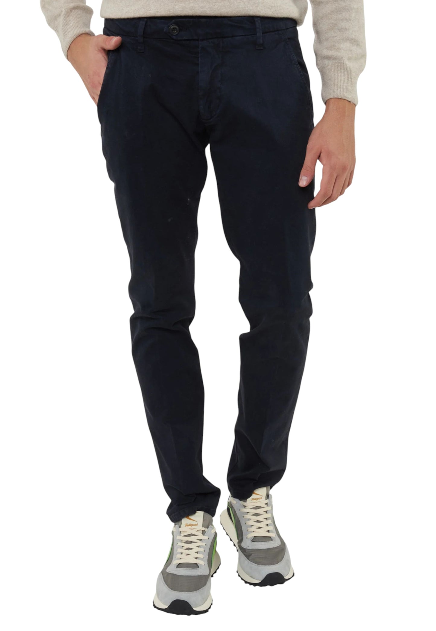 Pantaloni Slim Fit Uomo Roy Roger's In Gabardina New Rolf RRU013C870