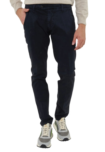 Pantaloni Slim Fit Uomo Roy Roger's In Gabardina New Rolf RRU013C870