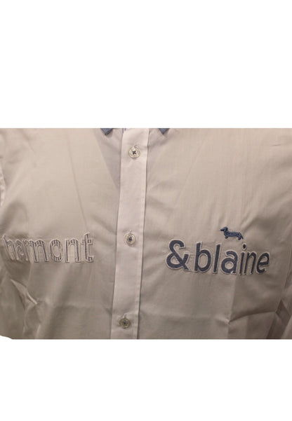 Camicia Manica lunga Uomo Harmont & Blaine Stretch Con Lettering Applicato  CNL998012523M