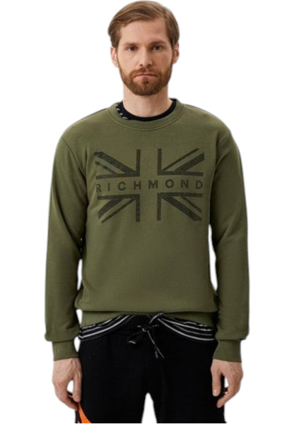 Felpa A Girocollo Uomo John Richmond   UMA21079FE