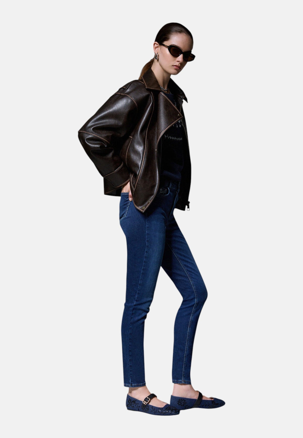 Jeans Skinny Fit Donna Liu Jo Bottom Up A Vita Alta Divine UF6013D0356