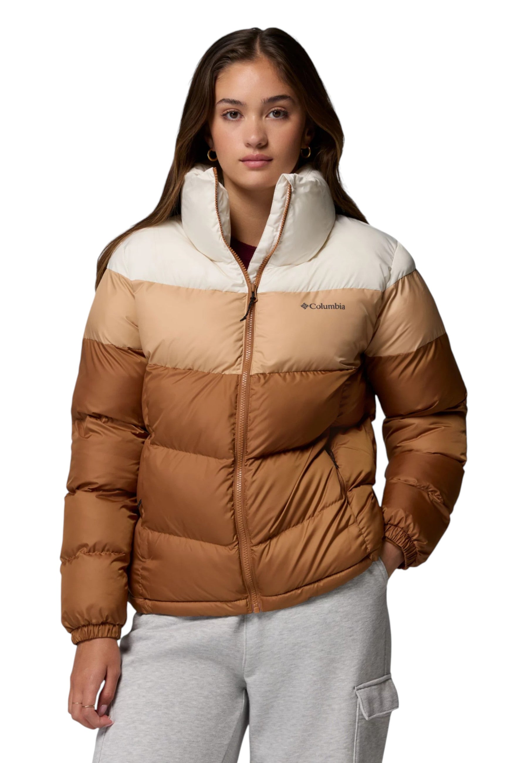 Piumino Corto Donna Columbia Colorblock Puffect 2088481