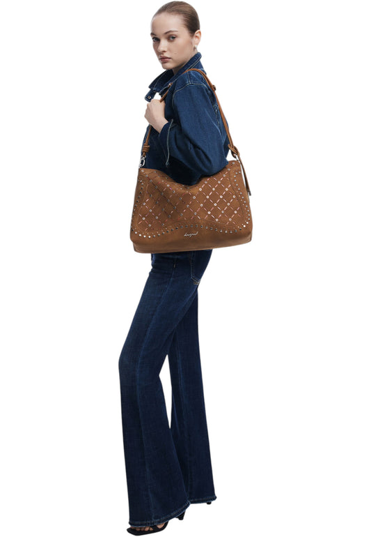 Borsa A Spalla Donna Desigual  Yankee Leiria Mini Camel 25WAXPB5
