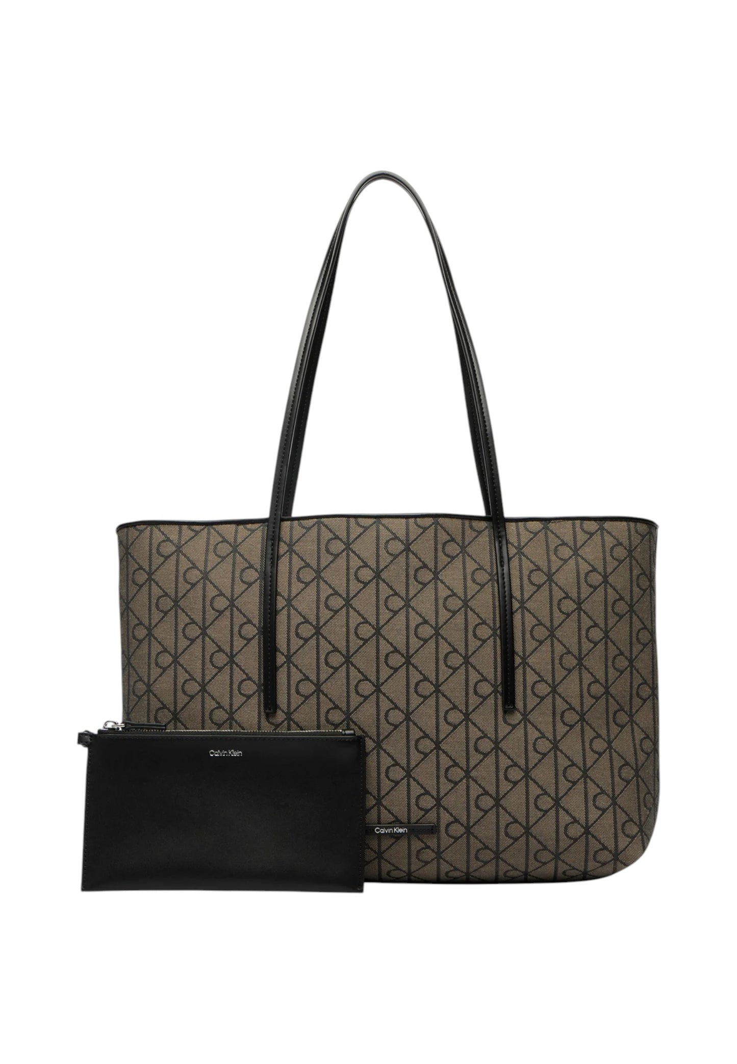 Borsa A Spalla Donna Calvin klein Aop Jacquard Tote W/Pouch Emblem LV04F3750G
