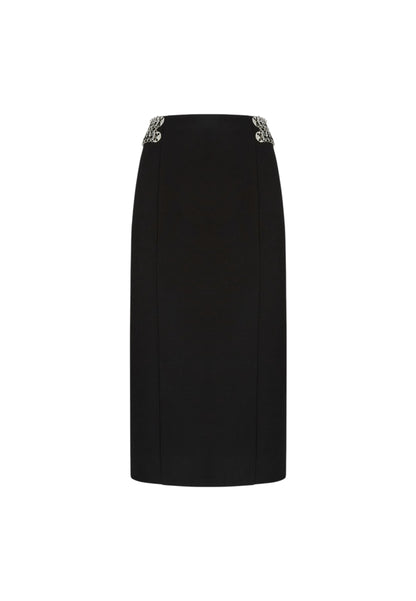 Gonna Midi Donna Pinko Crepe Con Ricamo Chela 105954A2YH