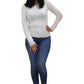 Maglione A Girocollo Donna White Wise   ESS104