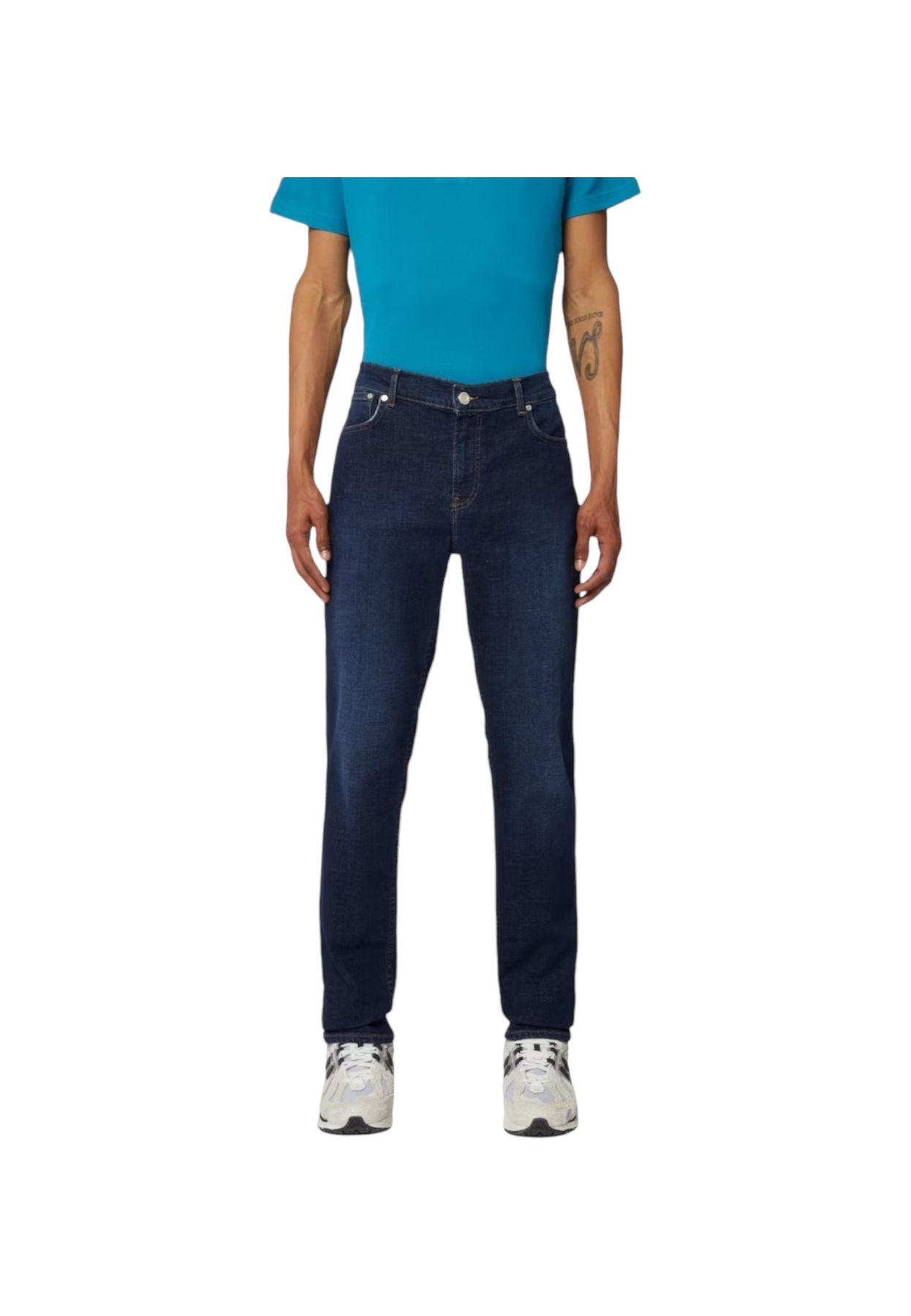 Jeans  Uomo Trussardi  5 Pocket 370 Close Denim Blue Stretch 52J00000-1Y000200