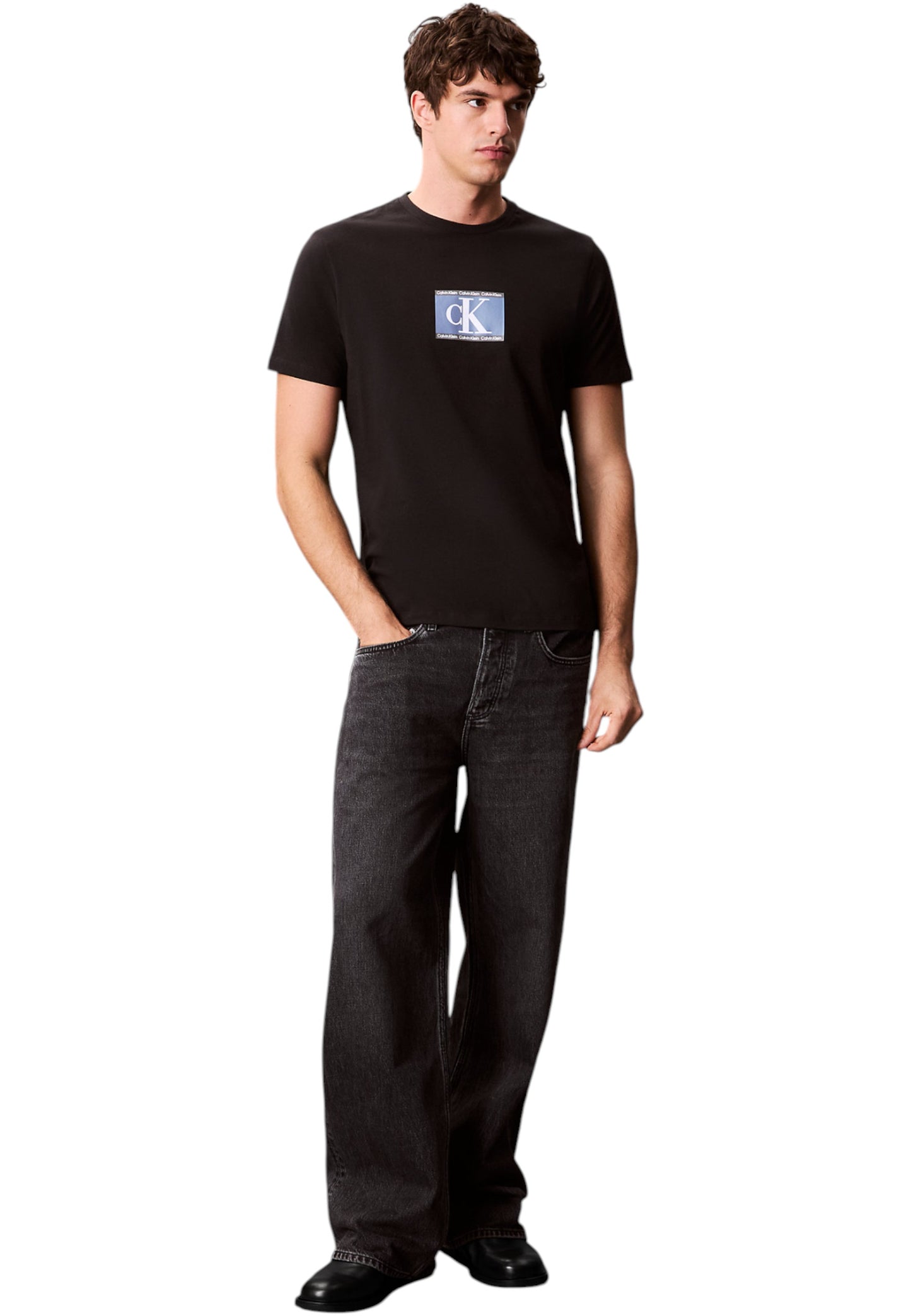 T-Shirt Manica Corta Uomo Calvin klein  30S Eu Sp Ck Box LV04RC854G