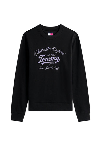 Felpa A Girocollo Donna Tommy Jeans  Tjw Regular Essential Logo DW0DW20942