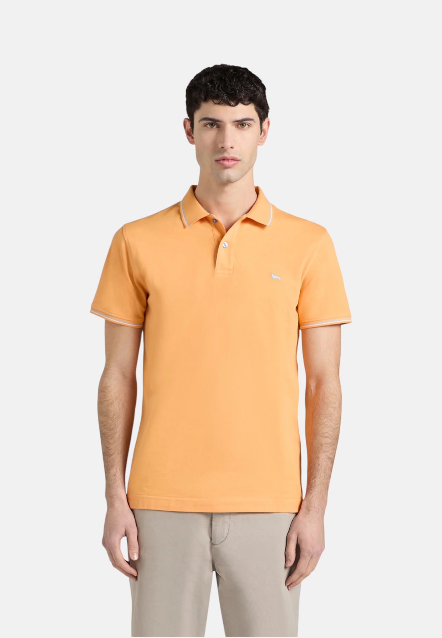 Polo Manica Corta Uomo Harmont & Blaine Con Orli E Righini A Contrasto  LNQ032020862