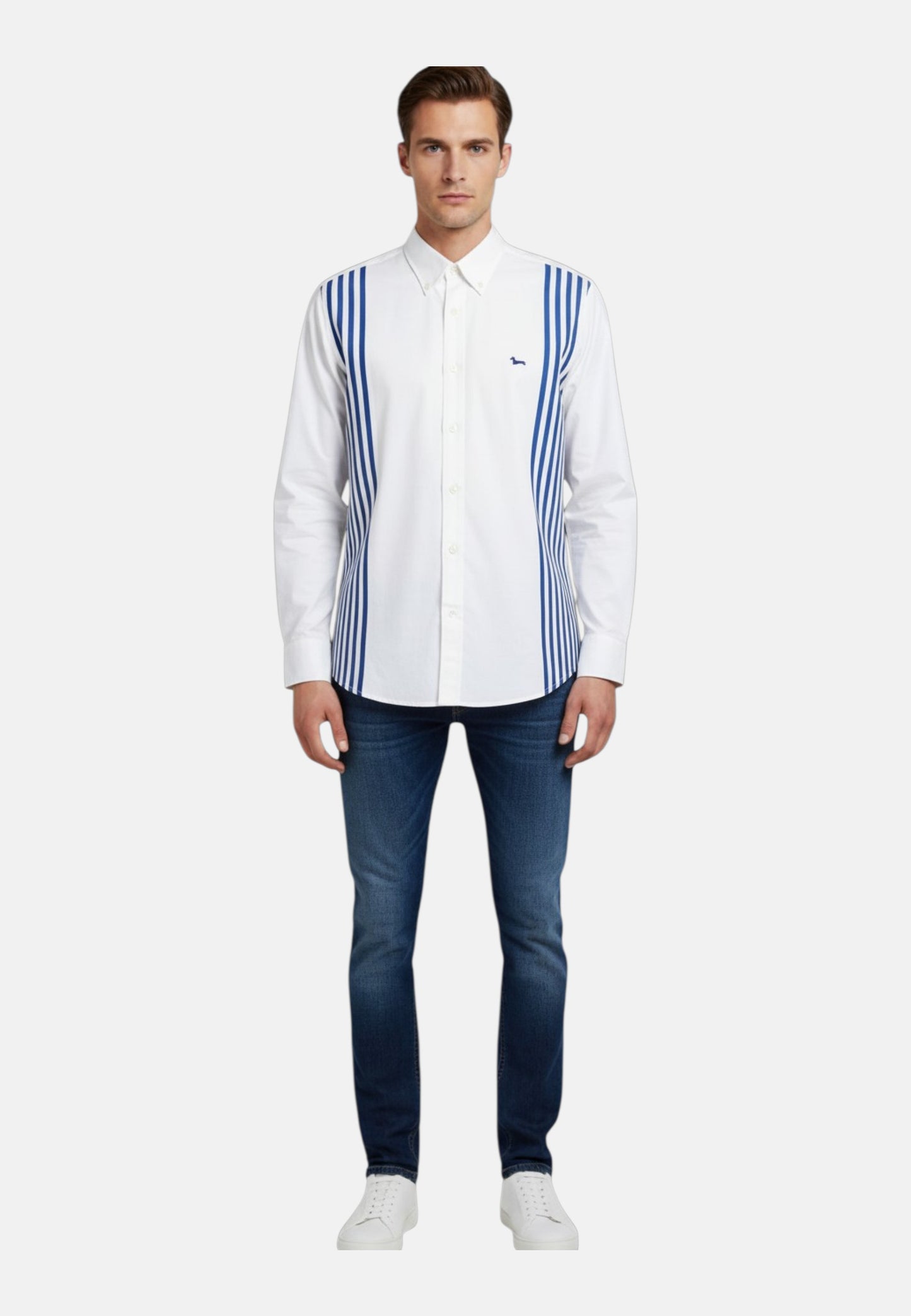 Camicia Manica lunga Uomo Harmont & Blaine "Righe ""Sorbetto"""  CRQ621006912M