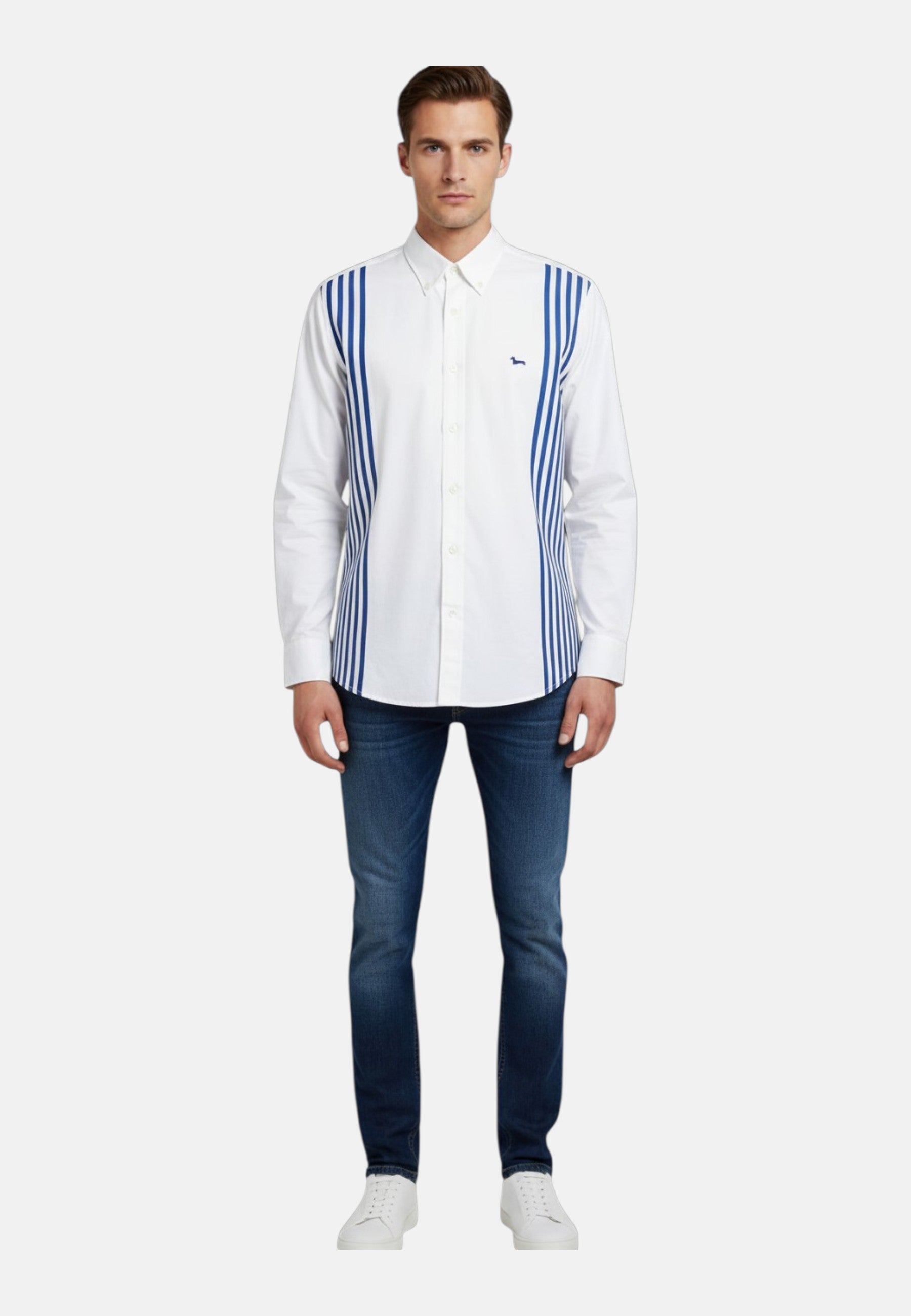 Camicia Manica lunga Uomo Harmont & Blaine "Righe ""Sorbetto"""  CRQ621006912M