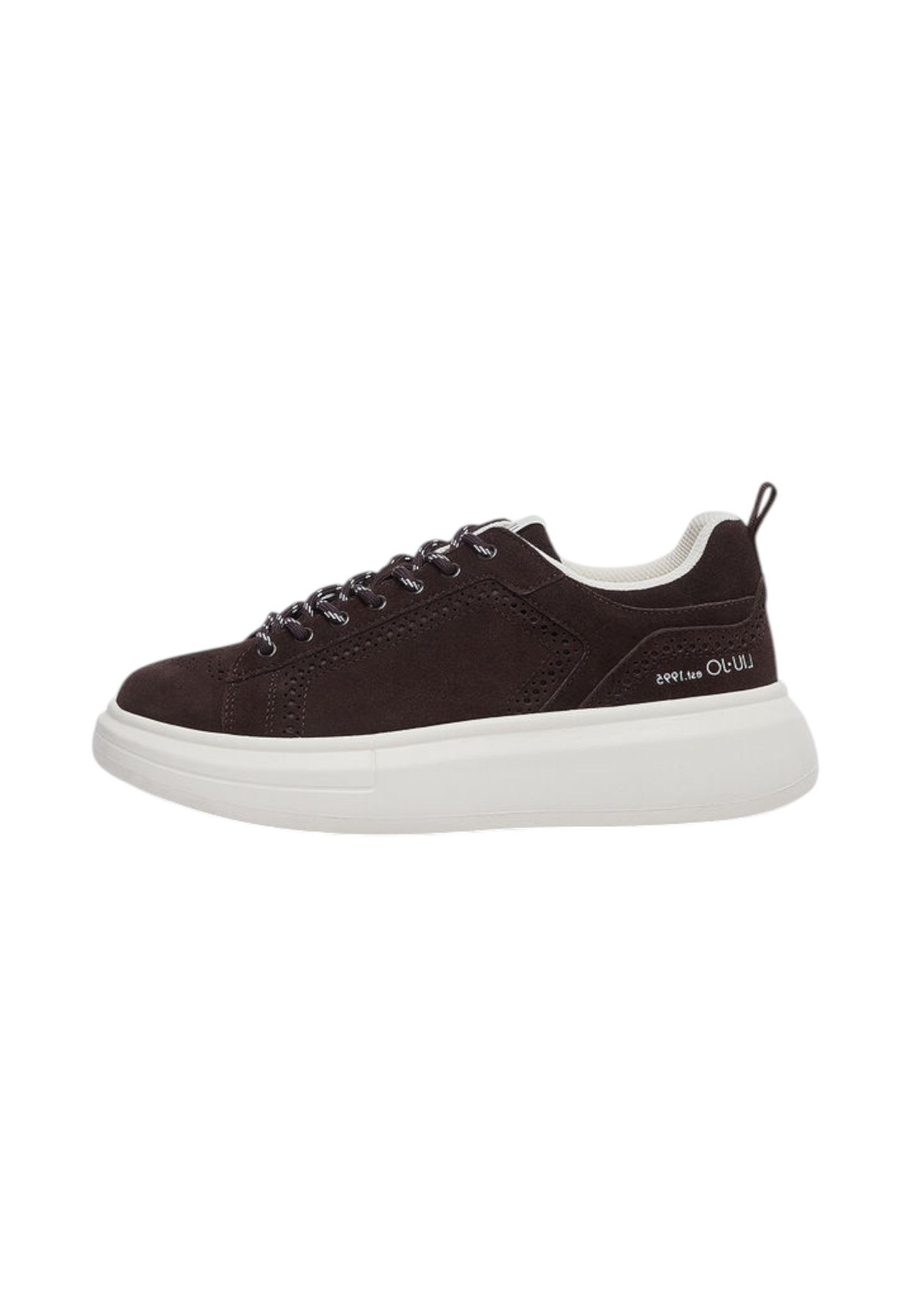 Sneakers Basse Uomo Liu Jo In Pelle Scamosciata Con Platform E Logo Laterale Big 05B 7G6013PX002