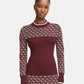 Maglione Collo Alto Donna Guess Logo 4G Gj W5BR24Z3JD2