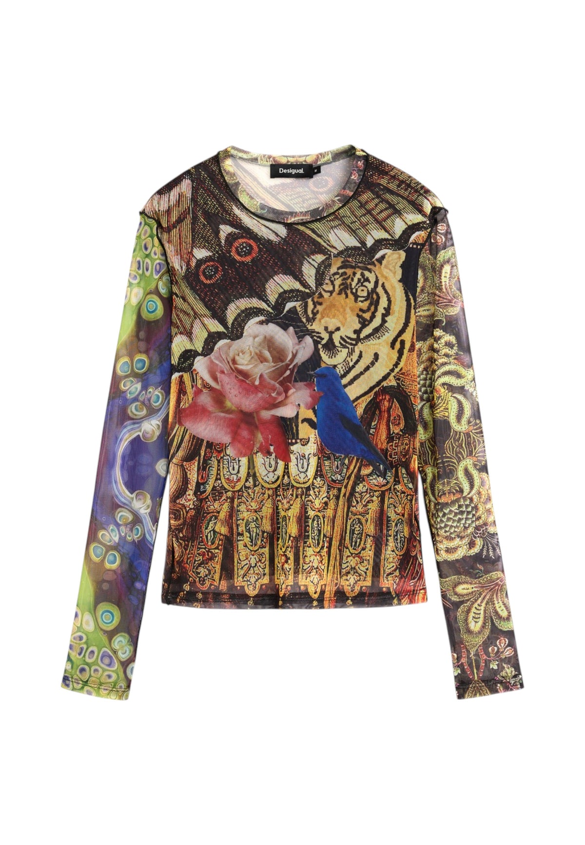 T-Shirt Manica Corta Donna Desigual  Ts Lion Lacroix 26WWTK06