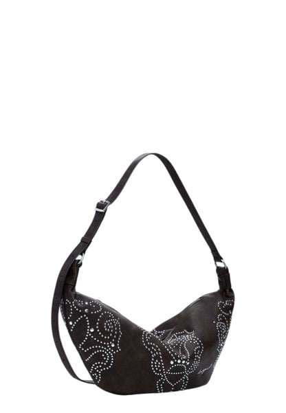 Borsa A Tracolla Donna Desigual  Poker Face Munster 2.0 Choco 25WAXP33