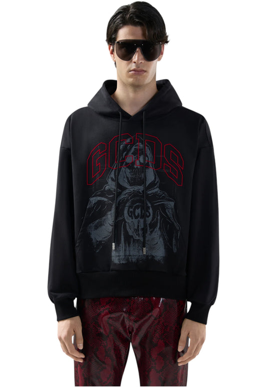 Felpa Con Cappuccio Uomo Gcds  Gothic Printed B2CM1907JE7