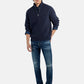 Jeans Skinny Fit Uomo Gas Stone Wash Dark Blue Effetto Destroyed Sax Zip Rev 351450030281