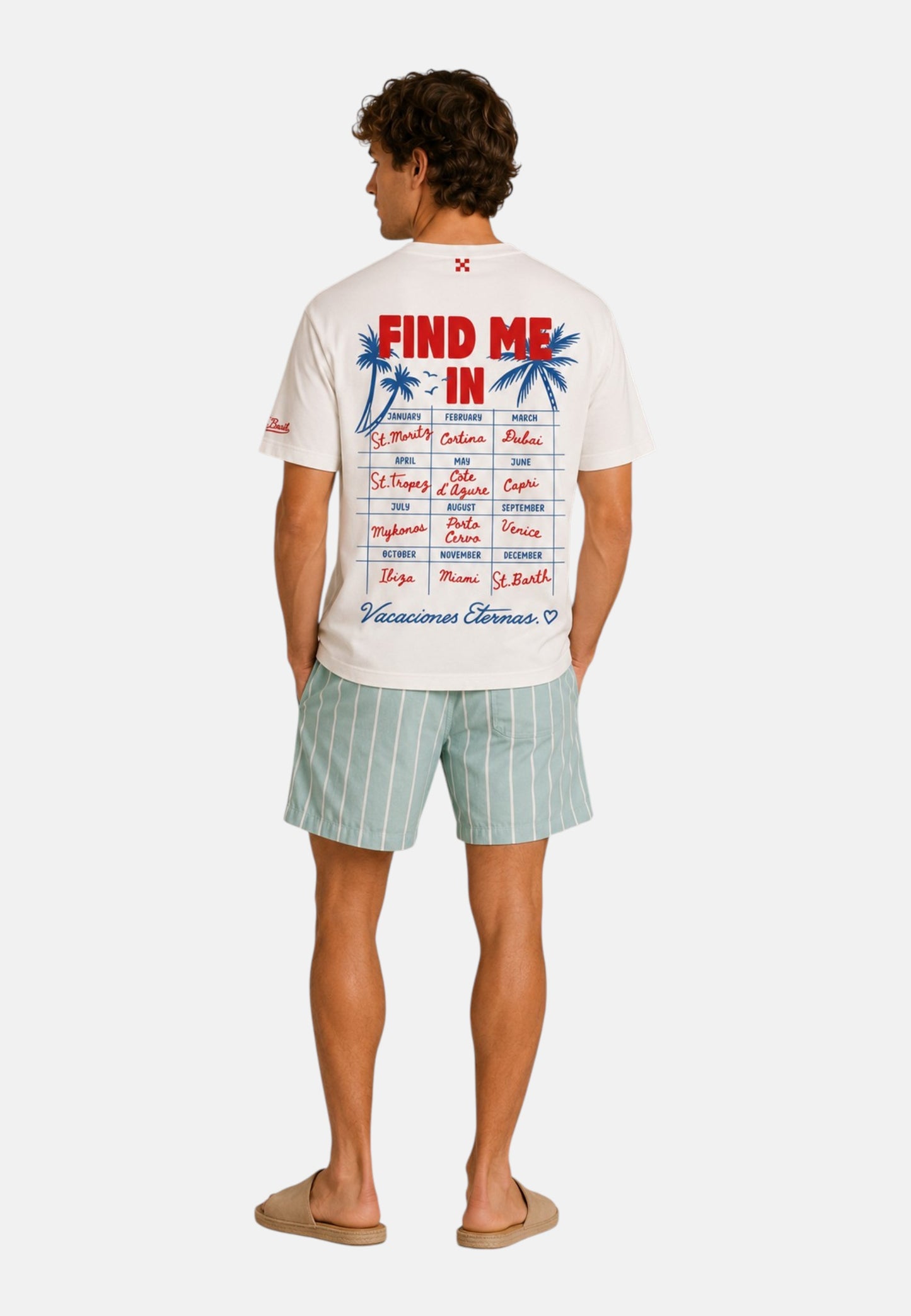T-Shirt Manica Corta Uomo Mc2 Saint Barth Oversize Find Vacation Delmar DLR0001