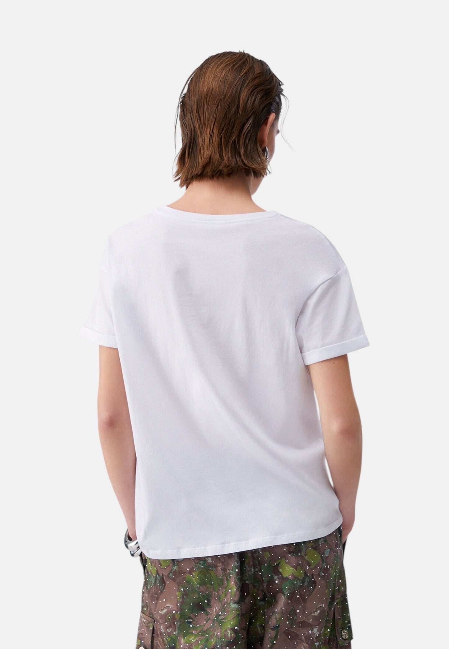 T-Shirt Manica Corta Donna Liu Jo Liujo Full Hot.B Eco Line WA6372JS923