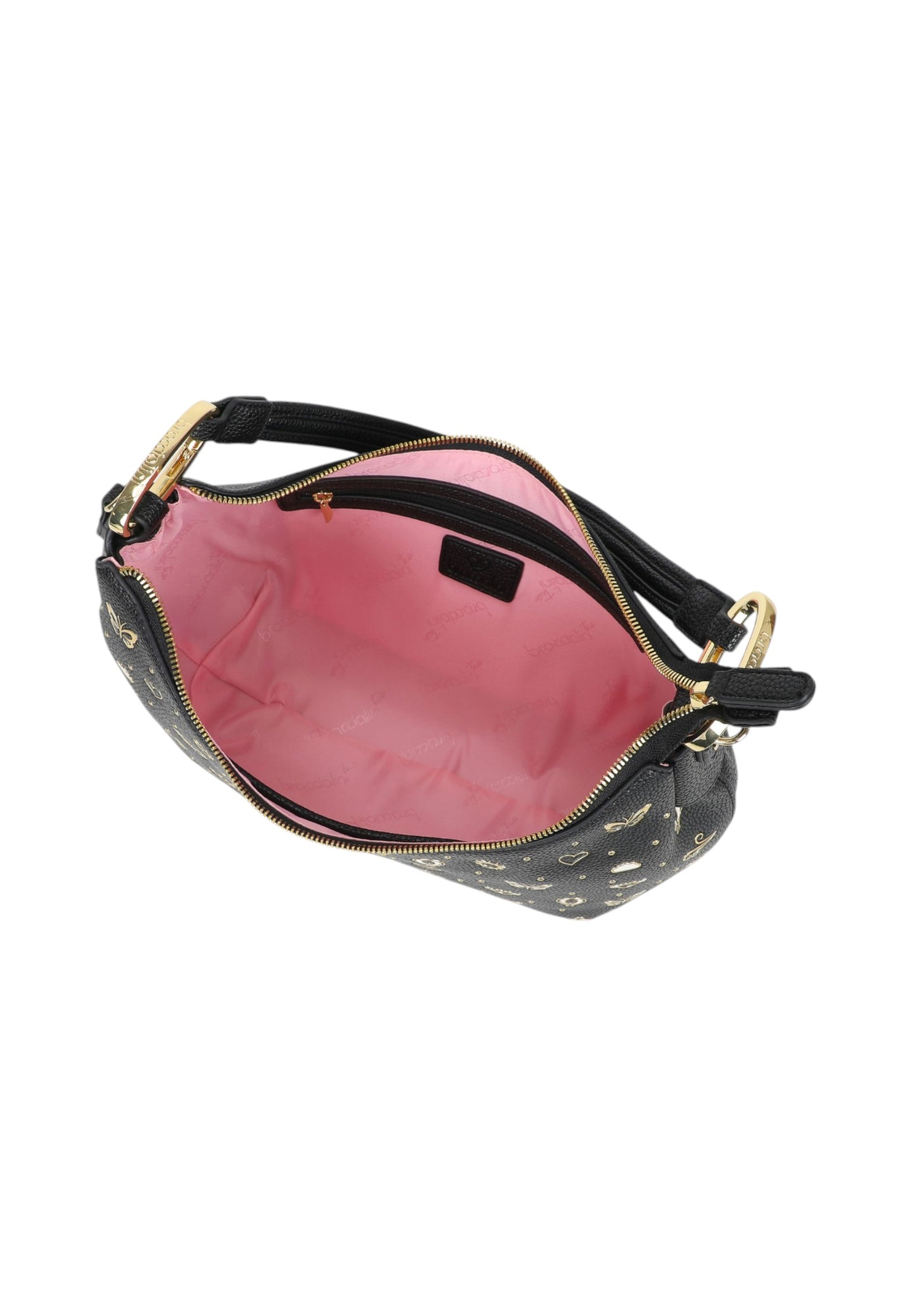 Borsa A Spalla Donna Braccialini Mezzaluna Con Tracolla Beth Strass B18882YY