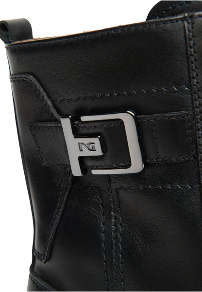 Stivaletti Anfibi Donna Nero Giardini Tacco 4 CM  I514833D