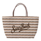 Borsa A Spalla Donna Mc2 Saint Barth Stripes Tris Crochet Tote Mid CRO0008