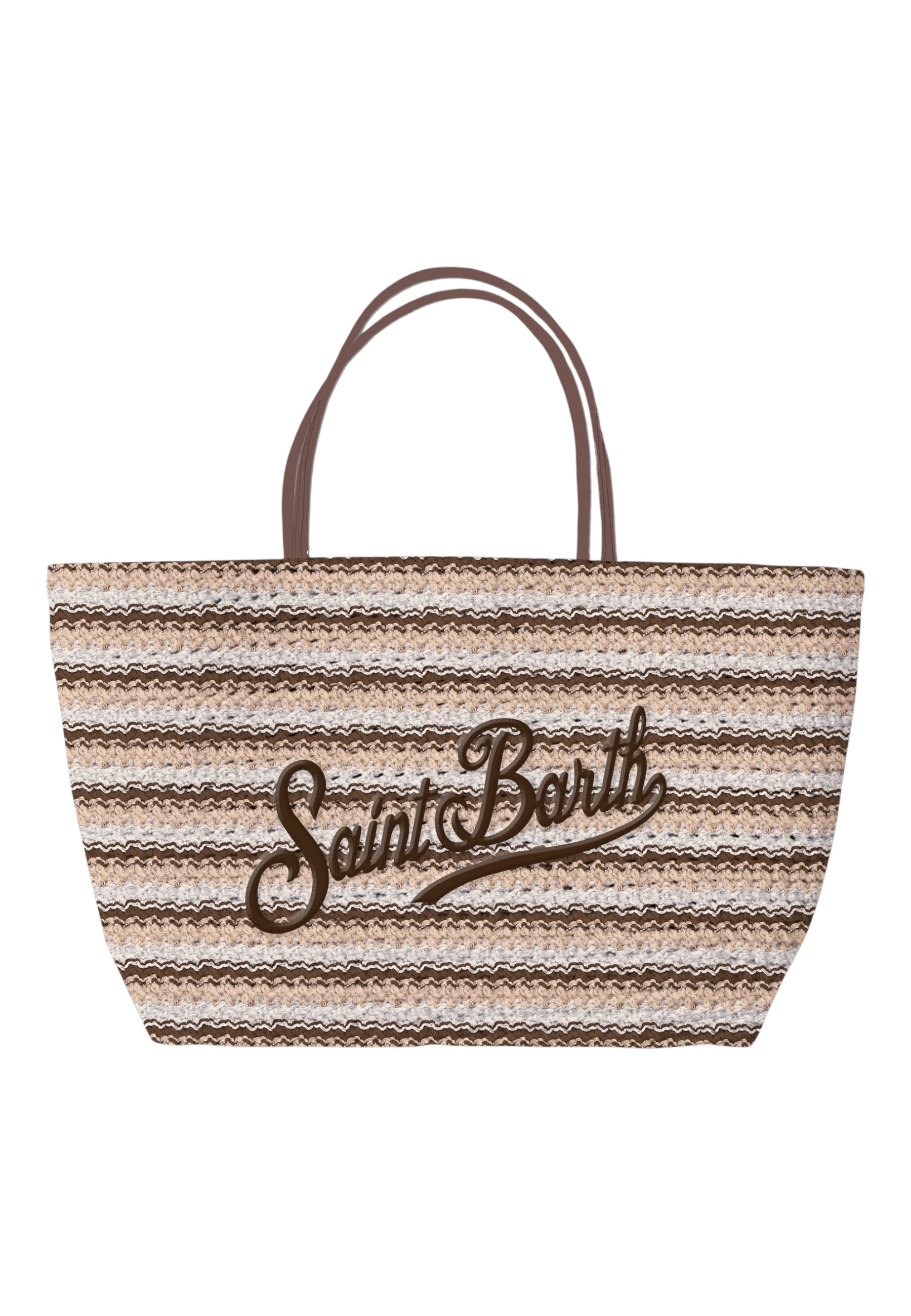 Borsa A Spalla Donna Mc2 Saint Barth Stripes Tris Crochet Tote Mid CRO0008