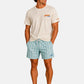 T-Shirt Manica Corta Uomo Mc2 Saint Barth Stampa/Ricamo Fronte E Retro Aperol Orange Portland PRL0002
