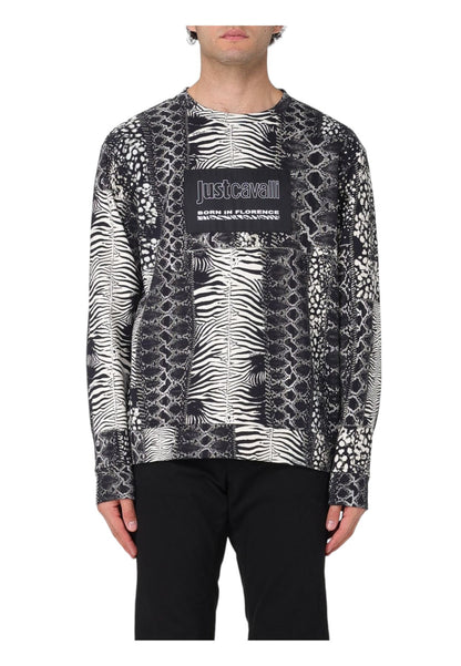 Felpa A Girocollo Uomo Just Cavalli   75OAI3R0FS115