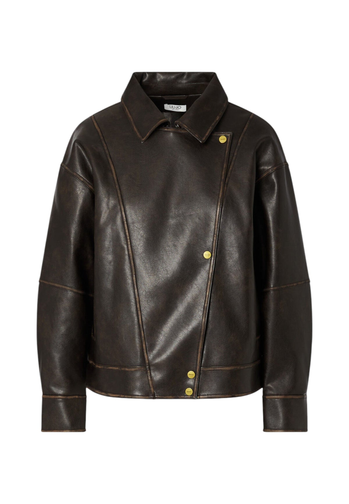Giacca In Pelle Sintetica Donna Liu Jo Bomber  WF6194E1106